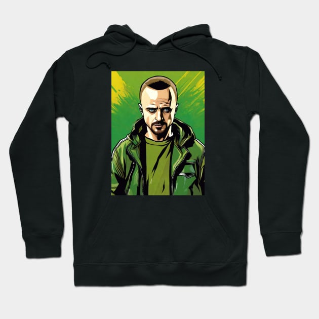 Jesse Pinkman Hoodie by Buff Geeks Art